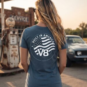 "Built in America" - V-Neck Girlie