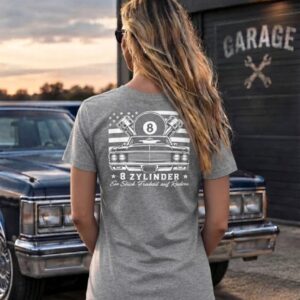 "8 Zylinder" - V-Neck Girlie